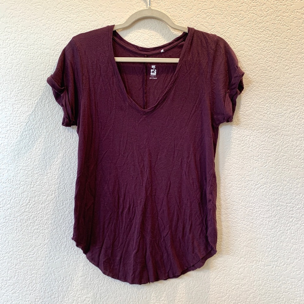 Me To We Maroon Tee